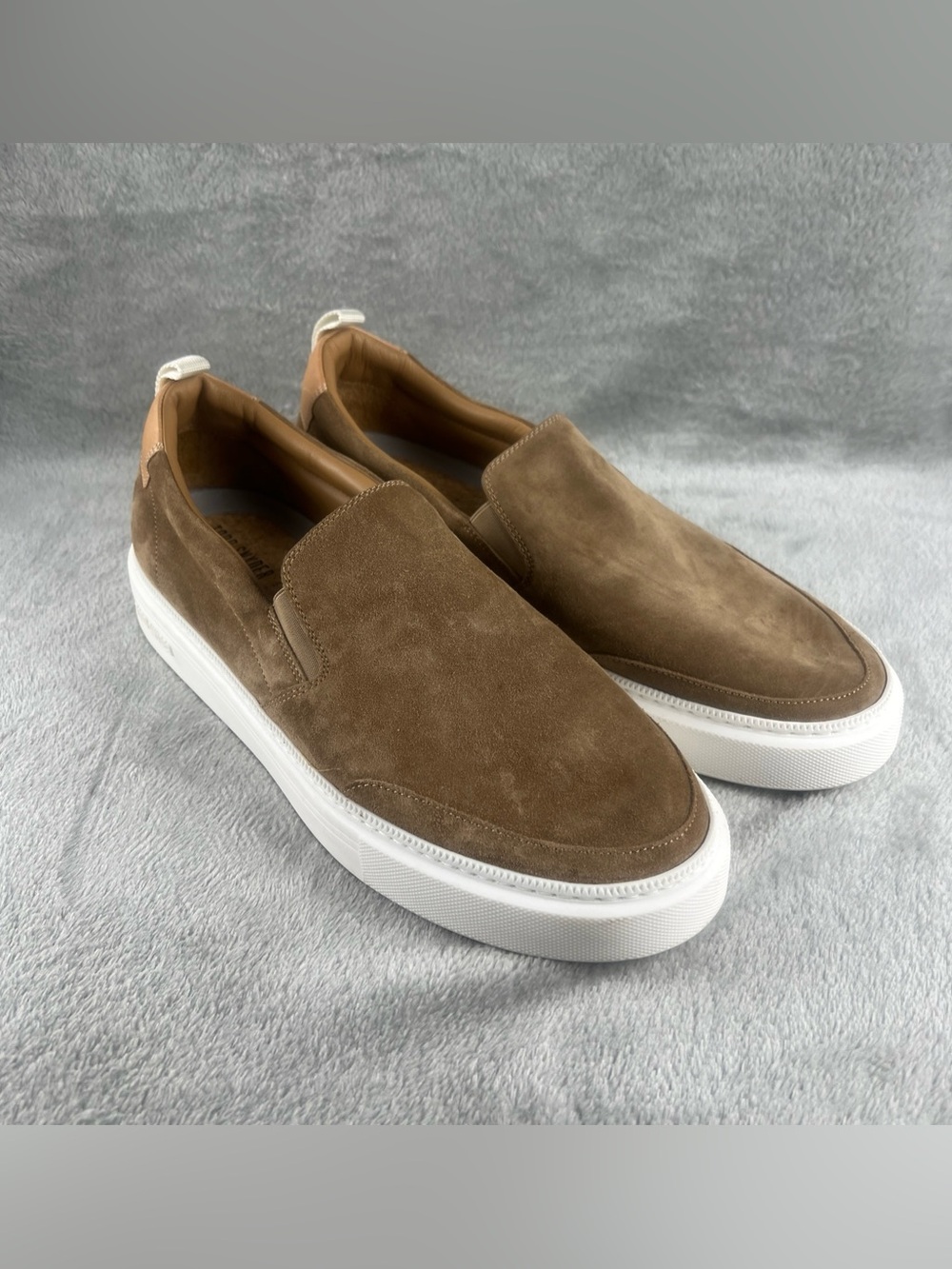 Todd Snyder Tuscan Slip On Shoes Mens Size 11 Cappucino Tan Suede Casual Italy - Picture 6 of 12